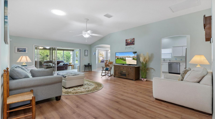 Large Living And Dining Rooms