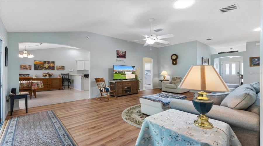 Large Doorway Leading To Breakfast Nook And Kitchen