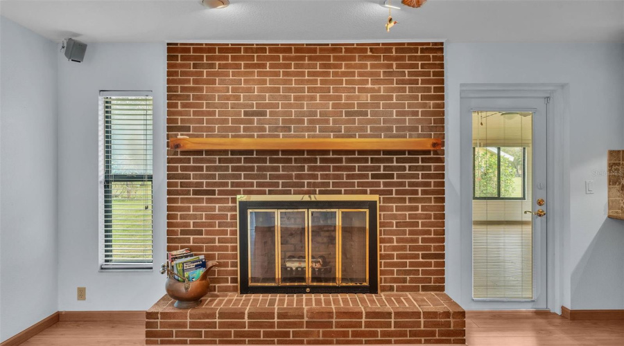 Wood Burning Fireplace