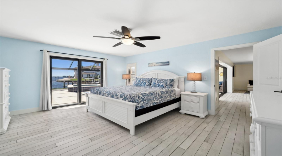 Master Bedroom Just Steps From The Pool And Spa