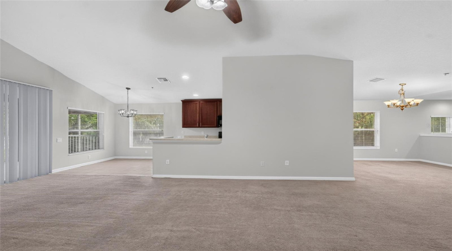Livingroom With View Of Eat In Kitchen