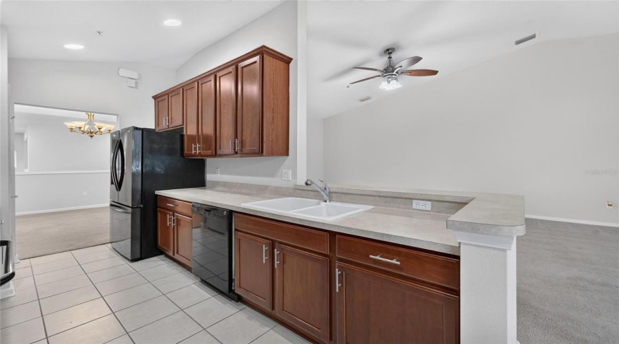 Kitchen View Of Livingroom