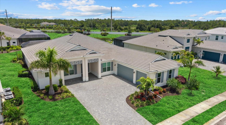 Aerial Front Of Home