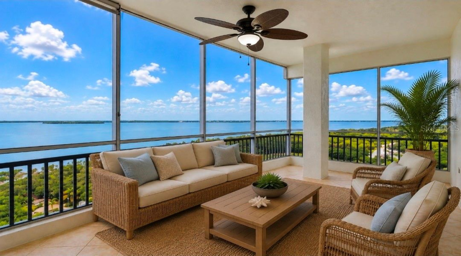 Enjoy Sunsets On The Balcony