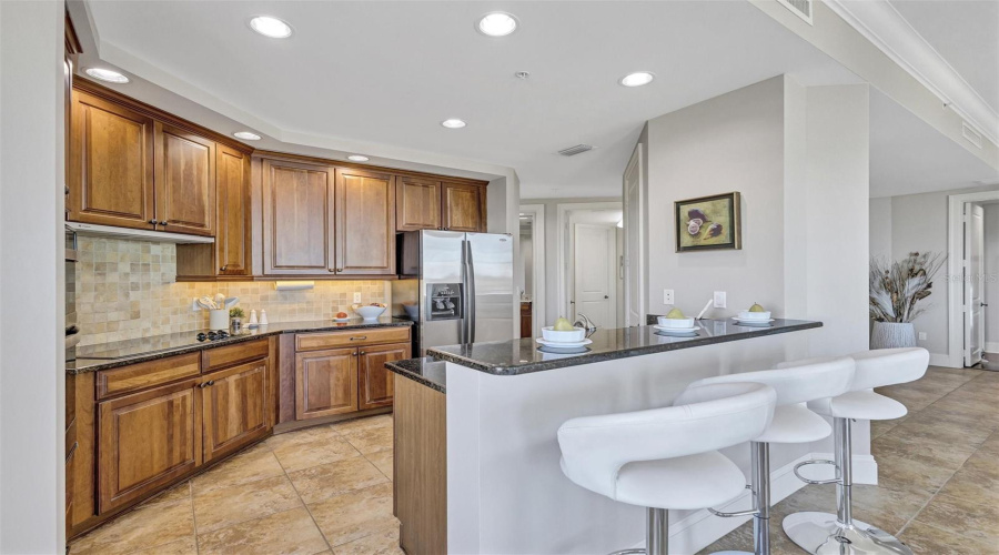 Gorgeous Kitchen With Solid Wood Cabinetry