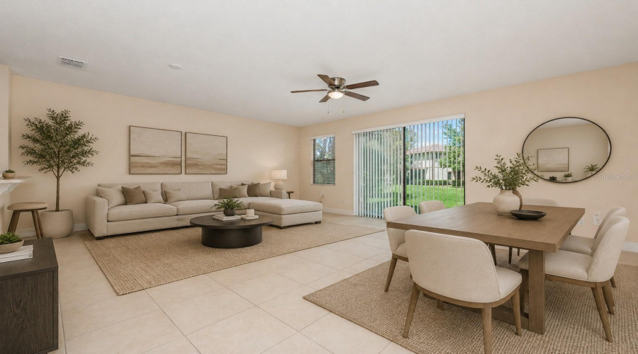 Living And Dinning Room (Staging)