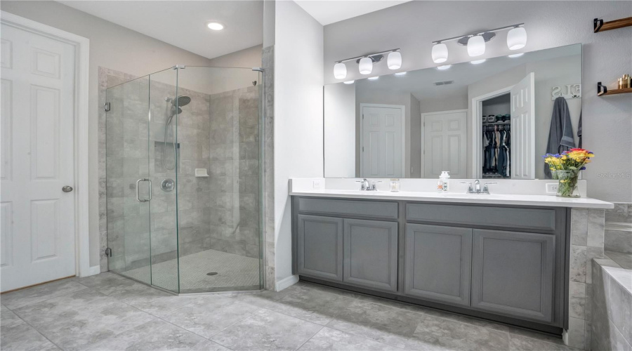 Primary Bath Pic 4 Dual Vanity Standup Shower