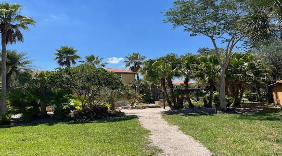 Walkway To Grilling Area