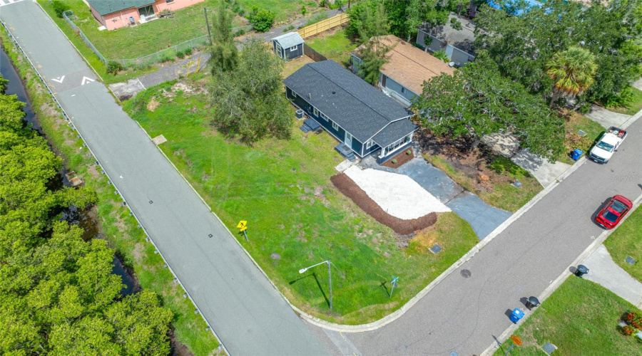 Huge Corner Lot.