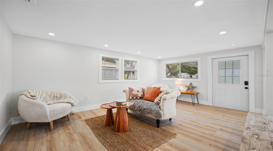 Gorgeous Living Area Right Of The Kitchen