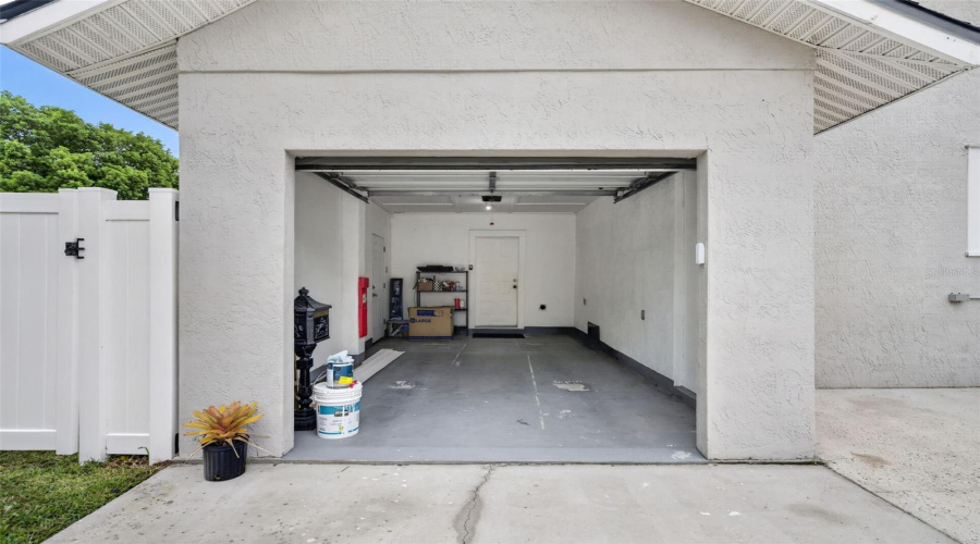 Converted 1 Car Garage With Door Opener
