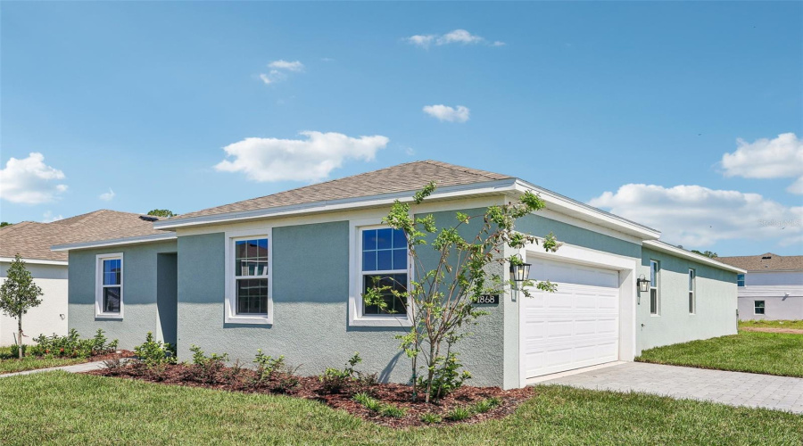 Front Exterior With Side Entry Garage