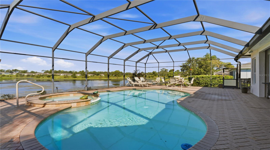 Screened Pool W Lake View