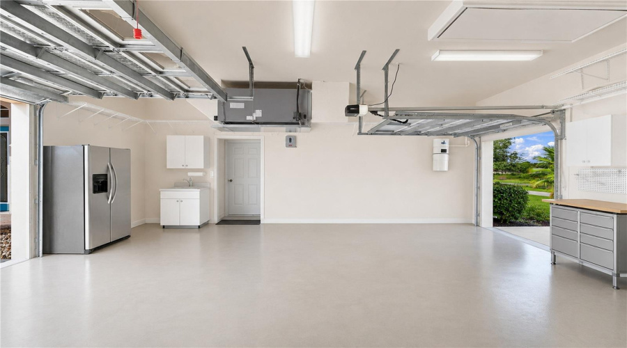 Two Car Garage, Plus Golf Cart Separate Entrance Door