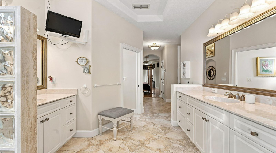 Primary Bathroom Two Separate Sinks Bathtub/Separate