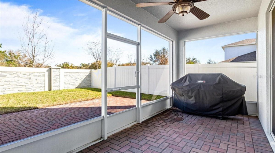 Screened Enclosed Paver Patio And Paver Lanai