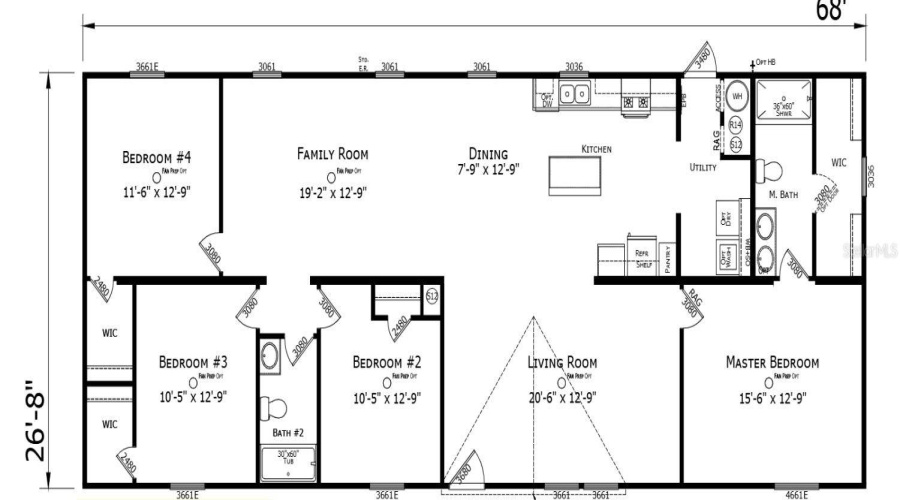Winter Haven, Florida 33881, 4 Bedroom Bedrooms, ,2 Bathroombathrooms,Residential,For Sale,Edwin,0,Mfrp4937644