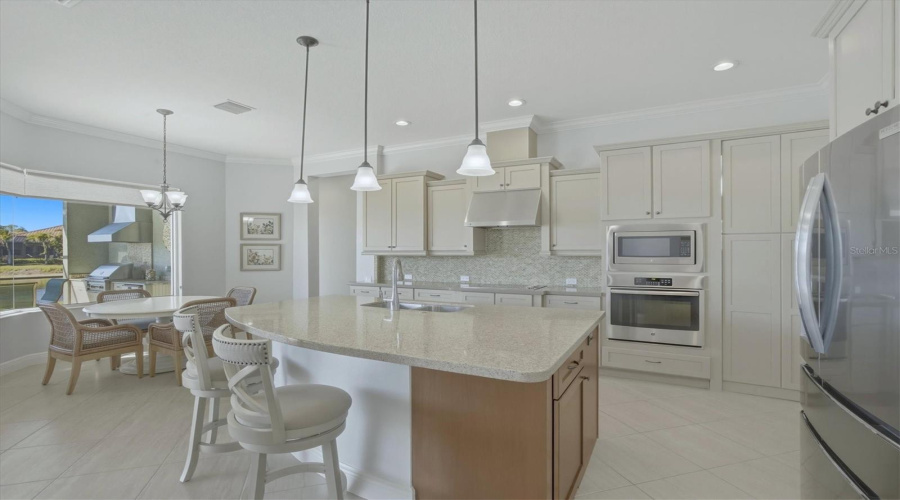Kitchen With Buffet Kitchen Island