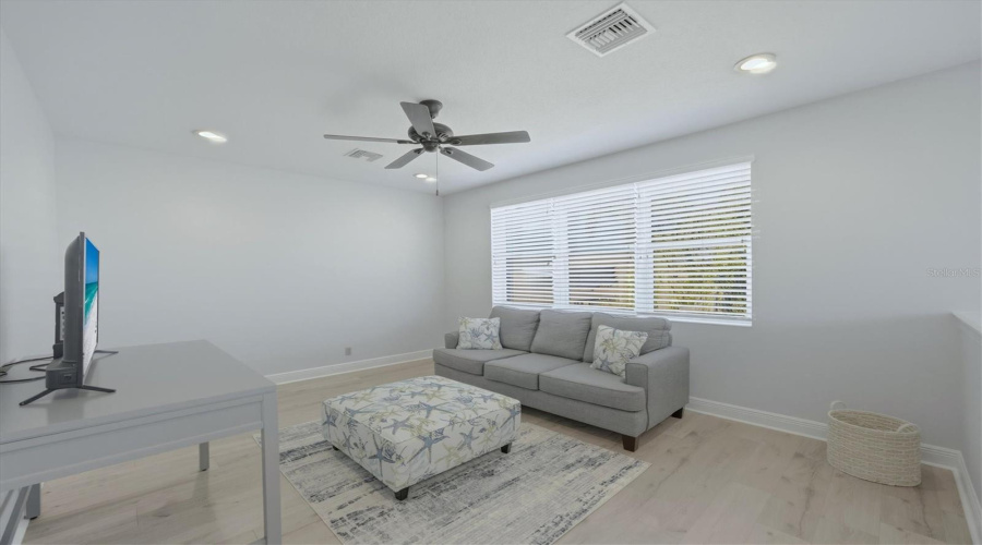 Loft Space With Luxury Plank Vinyl Flooring