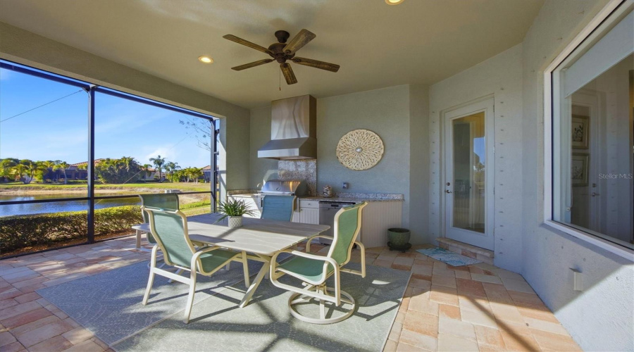 Covered Lanai With Upgraded Summer Kitchen