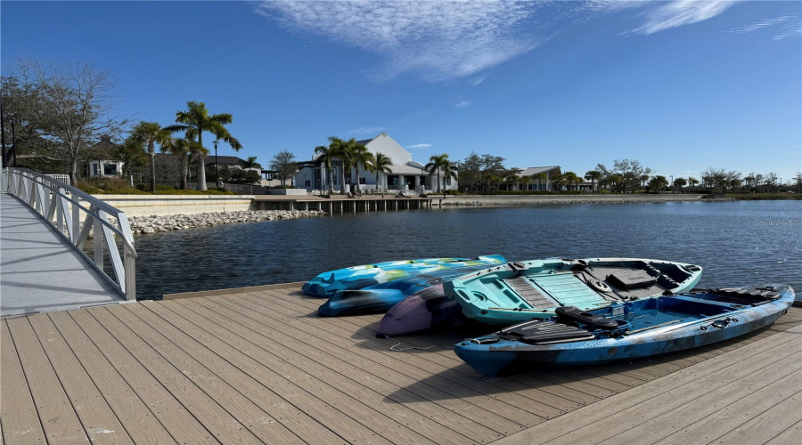 Kayaks On Boat Deck At Wellen Park
