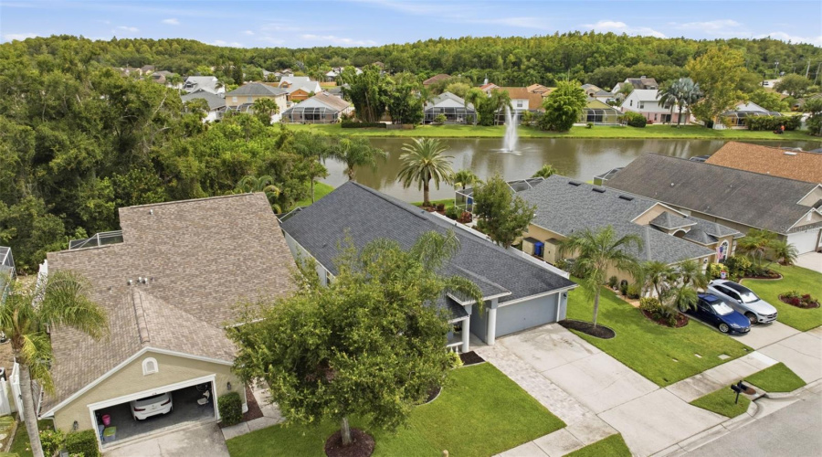 Gorgeous Pond With Fountain Views