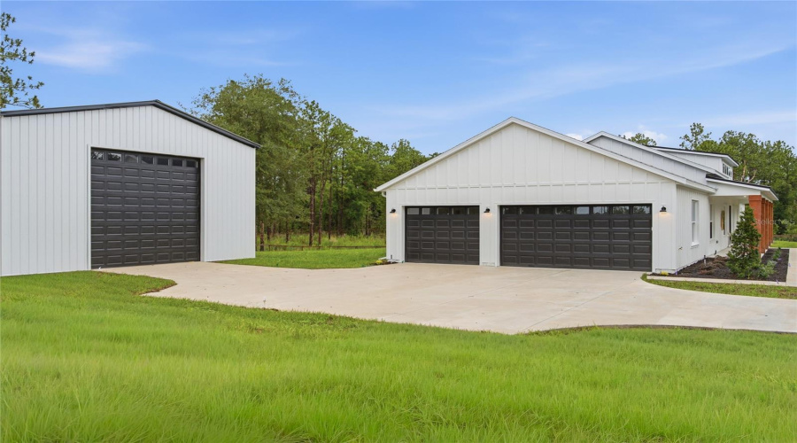 3 Car Garage With Shop