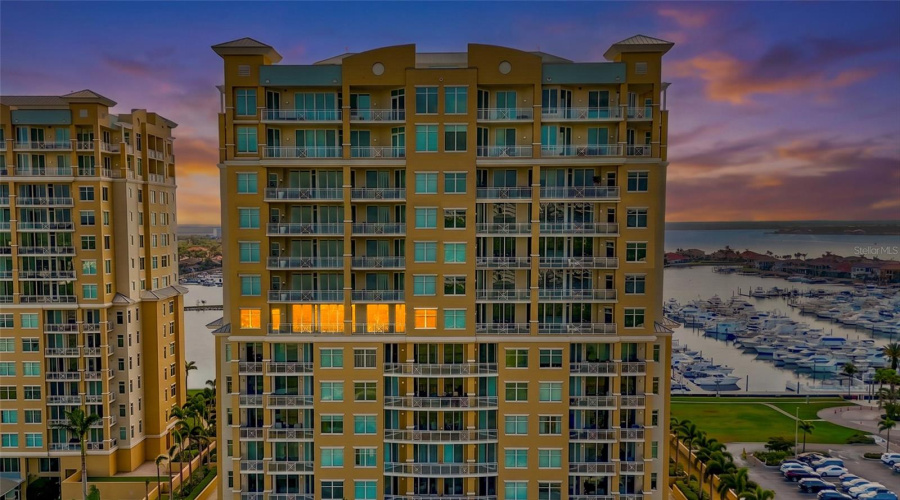 Twilight Aerial View