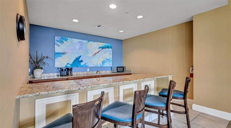 Bar Area Of Social Room