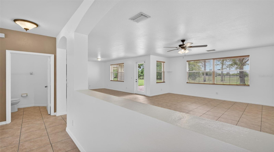 Half Wall Between Living Room And Family Room