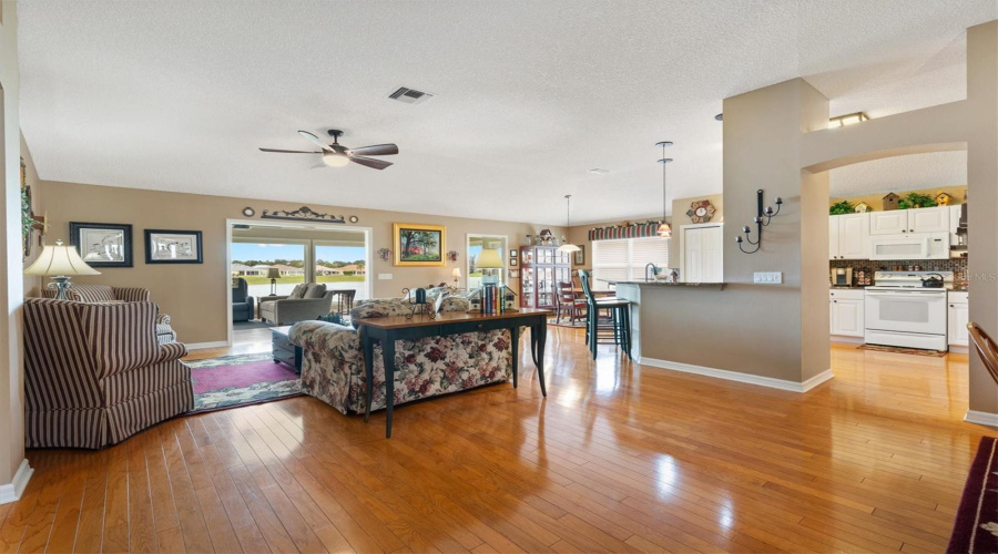 Combined Living And Dining Areas