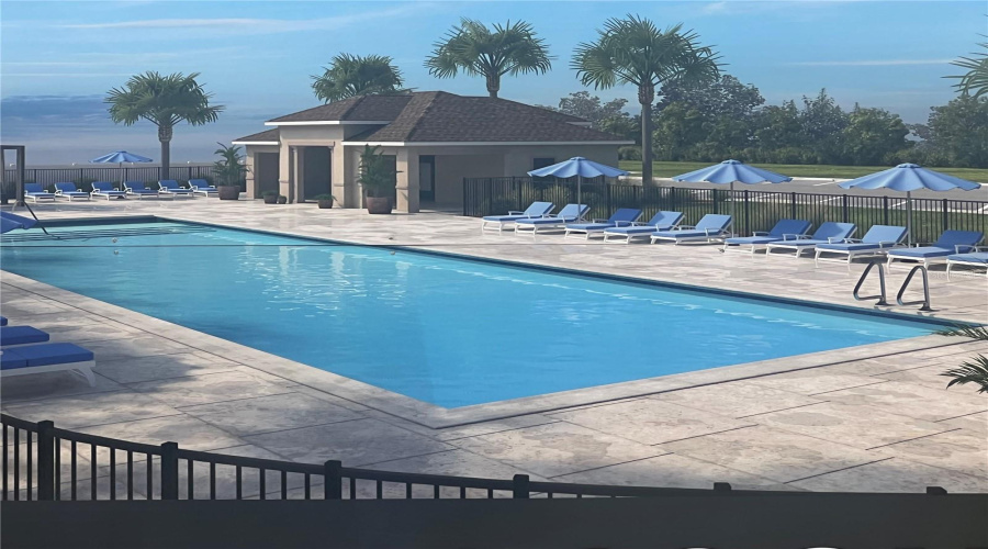 Community Pool Rendering