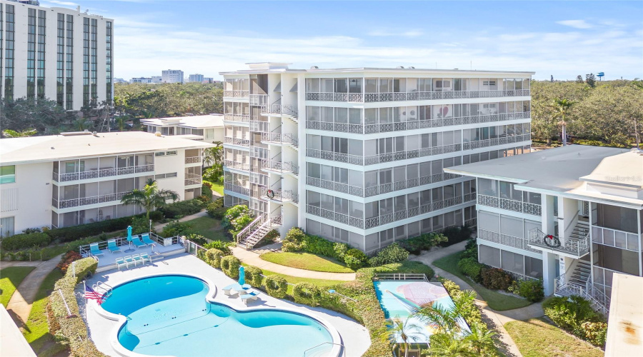 Corner Condo On The First Floor. Easy Access To The Community Pool Right Outside Of Your Building.