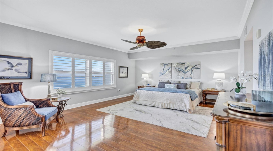 Spacious Primary Bedroom With Waterview