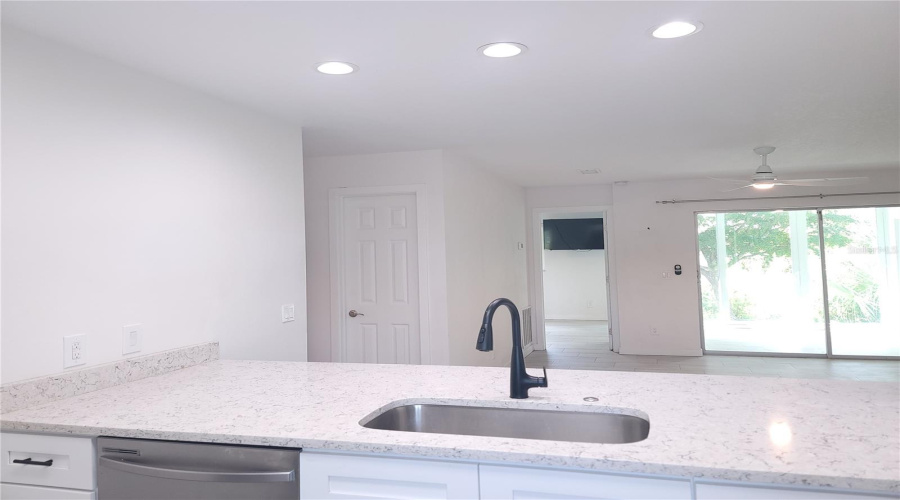 Open Kitchen To Living Room And Lanai View
