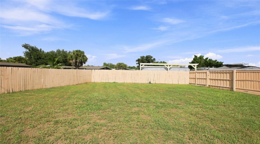 Fenced Yard