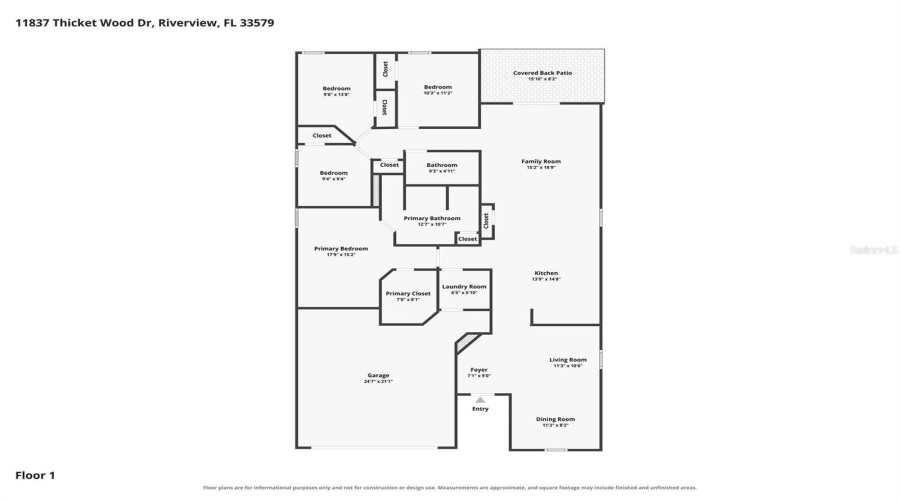 Riverview, Florida 33579, 4 Bedroom Bedrooms, ,2 Bathroombathrooms,Residential,For Sale,Thicket Wood,0,Mfrtb8531343