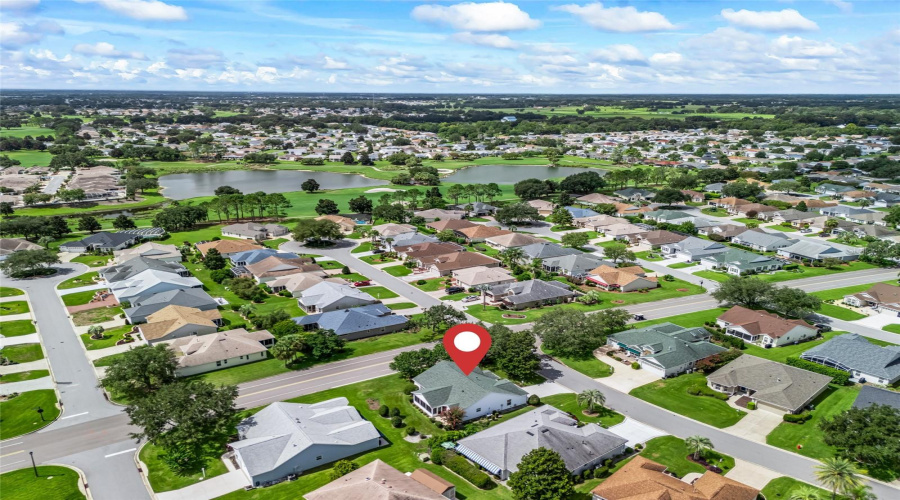 Aerial Neighborhood View Shows The Home’s Convenient Location Within The Villages, Surrounded By Well-Kept Homes And Established Streets.