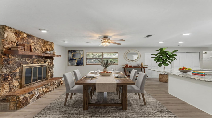 Virtually Staged Family Room