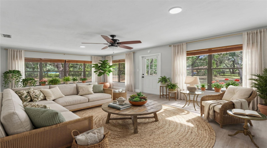 Virtually Staged Sunroom