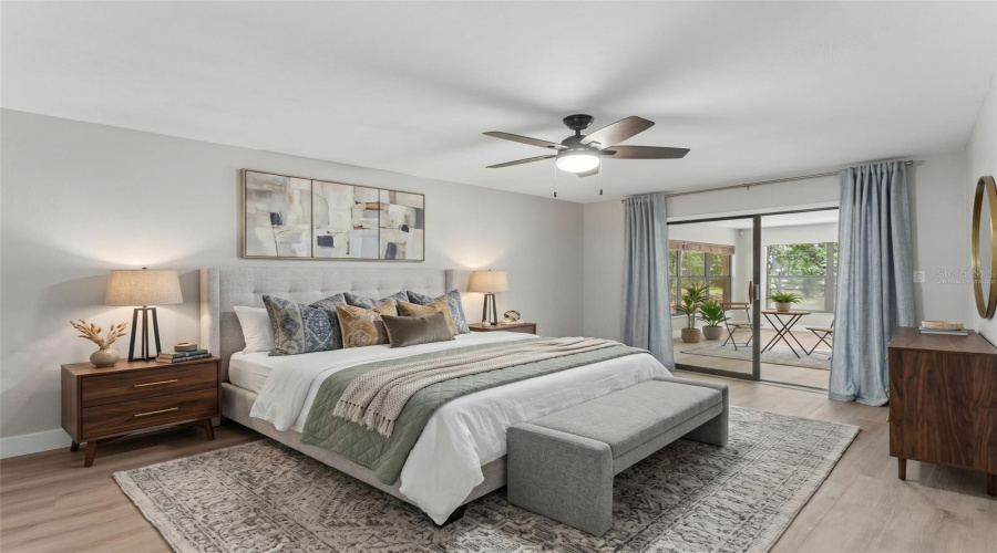Virtually Staged Owner Suite
