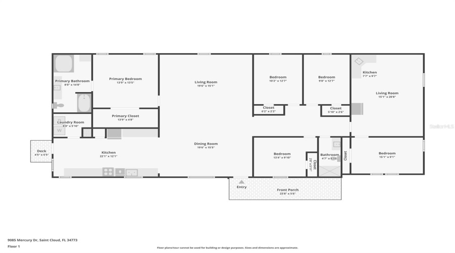 St Cloud, Florida 34773, 5 Bedroom Bedrooms, ,2 Bathroombathrooms,Residential,For Sale,Mercury,0,Mfro6409347