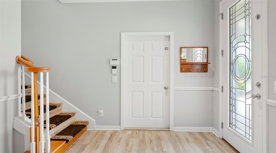 Front Door, Attached Garage Access &Amp; Stairs
