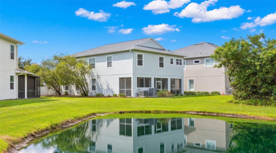 Backyard Overlooking Pond