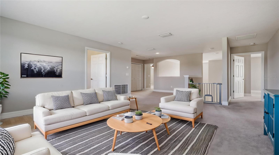 Virtually Staged Upstairs Loft