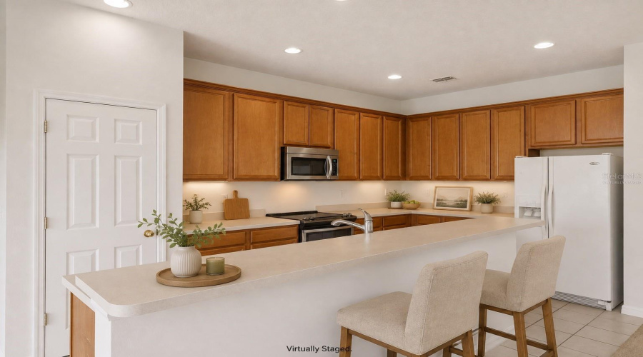 Virtually Staged Kitchen