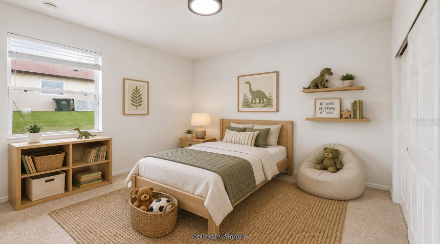 Virtually Staged Bedroom