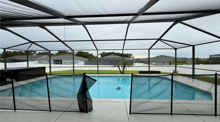 Pool With Child Safety Fence