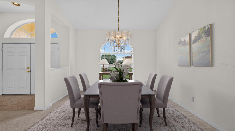 Virtually Staged Dining Room