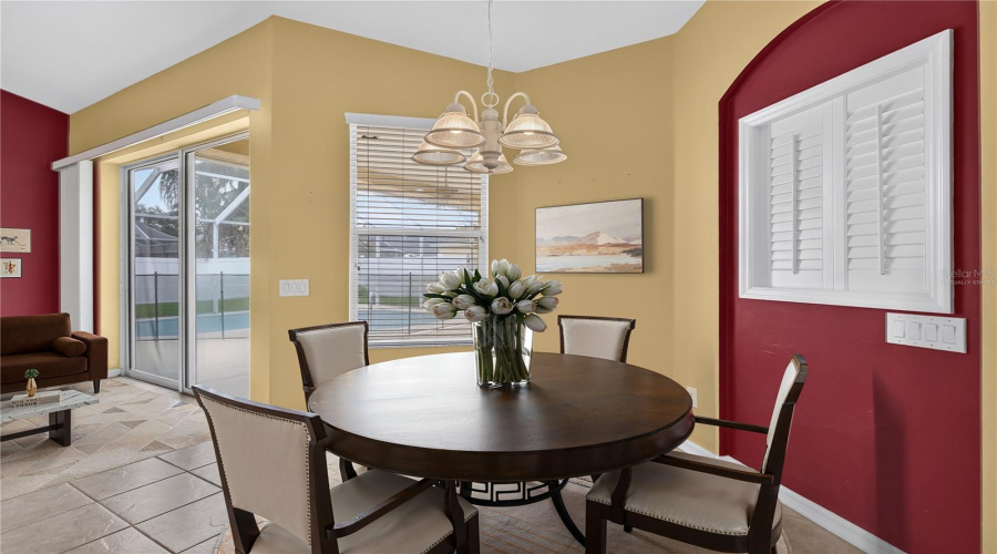 Virtually Staged Breakfast Nook